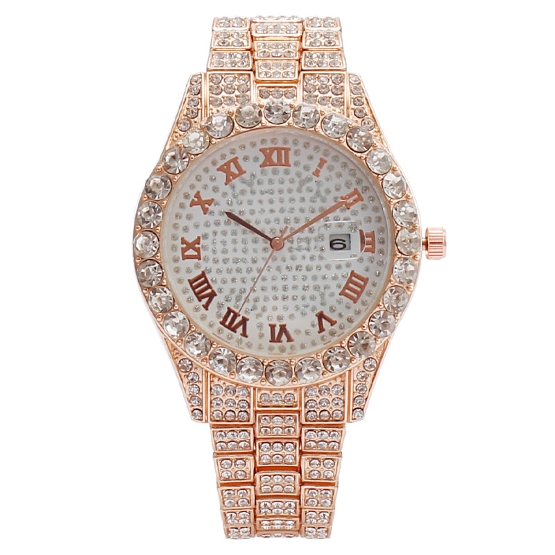 Full Sky Star Fashion Roman pattern diamond-encrusted ladies' watch