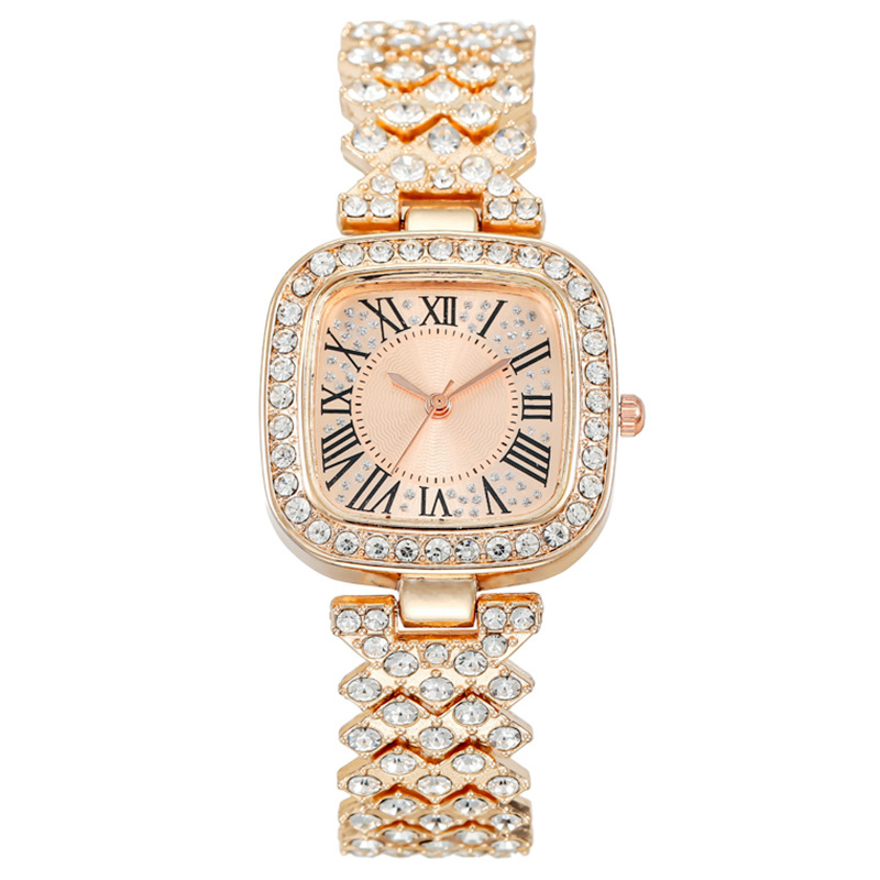 New square diamond-encrusted starry sky fashion women's watch bracelet